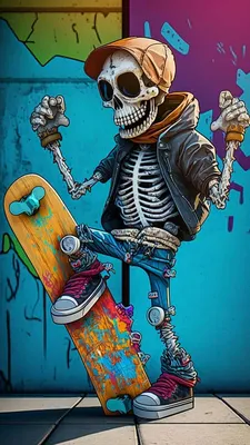 Graffiti Skateboard Squelette IPhone Fond d'écran HD в 2023 году | Обои из мультфильмов, Мультяшные обои, Картины героев мультфильмов
