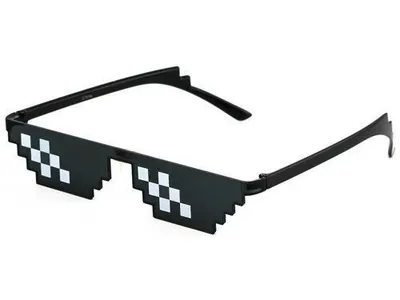 black pixel glasses" Sticker for Sale by dakamu | Redbubble