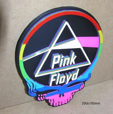 STL file Pink Floyd, logo, poster, sign, signboard, rock band, rock band  🪨・3D printing template to download・Cults