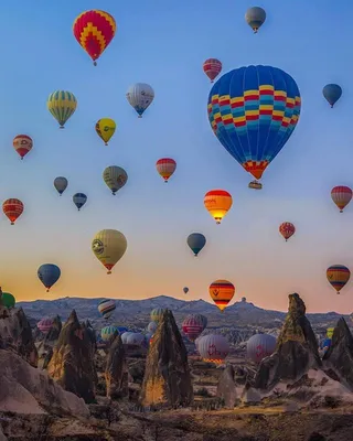 Hot air balloon rides in Turkey. | Каппадокия турция, Каппадокия, Красивые  места