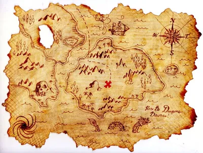 Пиратская карта сокровищ 210251816 векторные иллюстрации концепции  иллюстрации