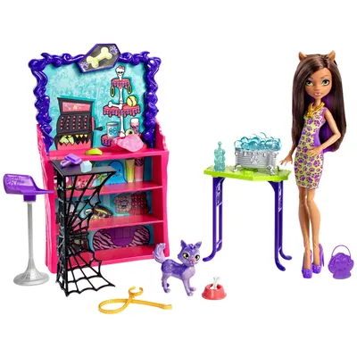 Купить игровой набор Monster High Тайное логово для питомцев кукол BDF06,  цены на Мегамаркет