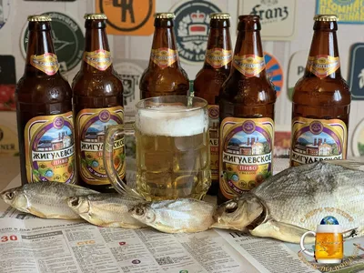 Скачать обои пиво, рыба, банка, beer, fish разрешение 1920x1080 #106572