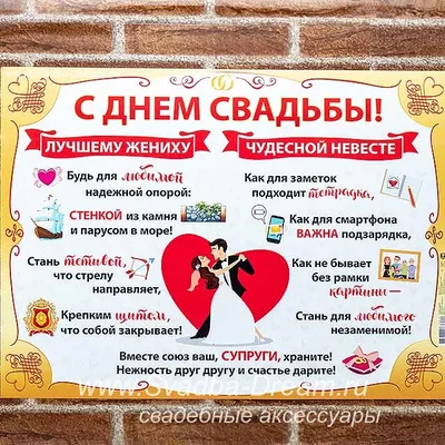 Плакаты на свадьбу оптом от производителя со склада