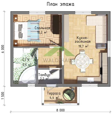 Проект одноэтажного дома 100 м | Цены в 2024 Калининград