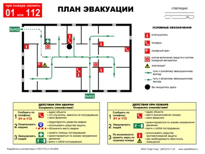 Изготовление планов эвакуации