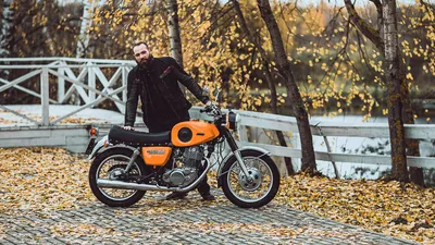 Рестомод Иж Планета Спорт на базе Yamaha SR400 / Блог им. bolodia / БайкПост