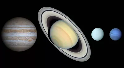 Планеты-гиганты - Хаббл сделал снимки Юпитера, Сатурна, Урана и Нептуна -  