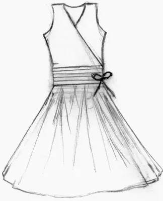 Вдохновляющие платья для срисовки карандашом: легкие и изысканные модели -  Женский клуб: Платья на 