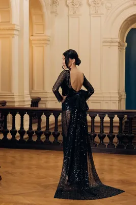 Платье с открытой спиной – купить за 36 000 ₽ | ZALINA VERKHOVSKAYA