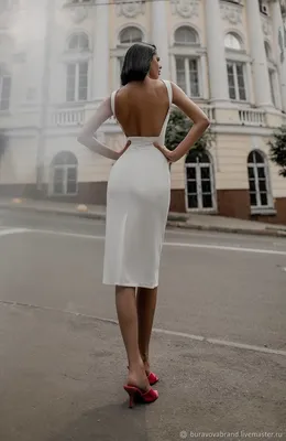 Купить Платье-миди с открытой спиной "Балерина" (Черный) в Москве в ШоуРуме  платьев по выгодной цене