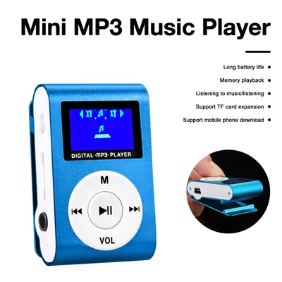 Мини MP3 Плеер Алюминиевый Клипса + Вакуумные Наушники + USB Переходник.  Мп3 Плеер для Спорта, Бега WJ3Z — Купить на  ᐉ Удобная Доставка  (1490467037)