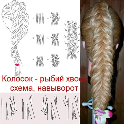 Плетение кос: идеи причесок, пошаговые фото и схемы плетения | Tresse  facile, Coiffure facile, Coiffure tresse facile