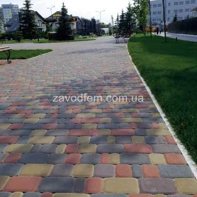 Тротуарная плитка Старый Город, черная: продажа, цена в Харькове. брусчатка  и тротуарная плитка от "Тротуарная плитка в Харькове"