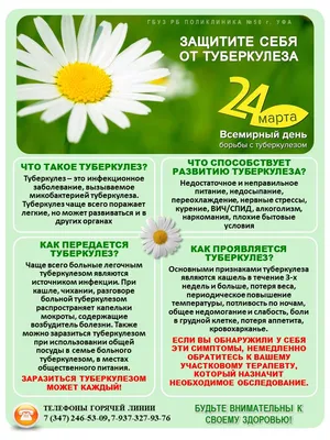 24 марта – Всемирный день борьбы с туберкулезом | Гаврилов-Ямская ЦРБ