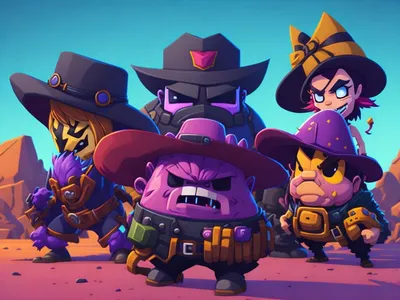 Черная иконка игры Brawl Stars» — создано в Шедевруме