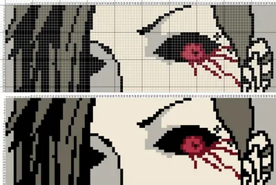 Саске из аниме Наруто Как нарисовать по клеткам How to Draw Sasuke Uchiha  Anime Pixel Art - YouTube