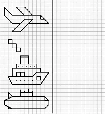Повтори рисунок по клеточкам | Аналогий нет | Подготовка к школе дома,  Обучение на дому, Занятия по математике для дошкольников