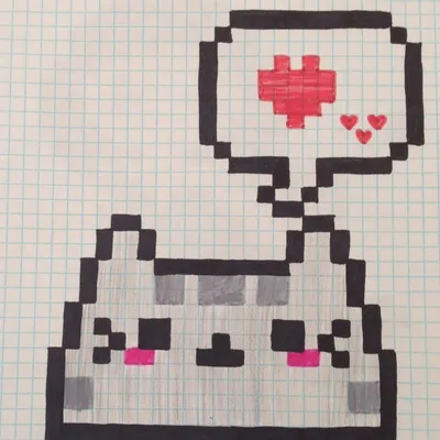 Как Рисовать Котенка - Рисунки по клеточкам ♥ How To Draw a Cat - Pixel art  #pixelart | Рисовать, Рисунки, Пиксельная графика