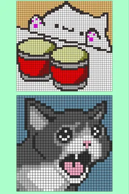 Котики Рисунки Схемы | Рисунки по клеточкам в тетрадке - Пиксель Арт -  Pixel Art
