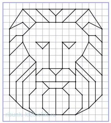 Геометрические рисунки по клеточкам: математический диктант по клеточкам