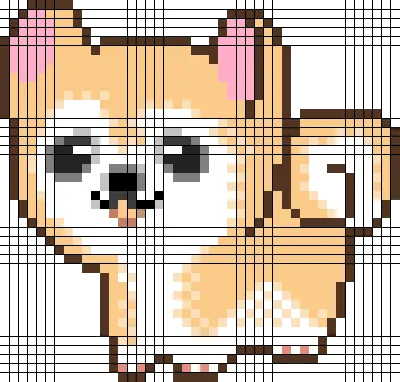 Рисуем Собаку КОРГИ Рисунки По Клеточкам КАК НАРИСОВАТЬ PIXEL ART Corgi Dog  Puppy - YouTube