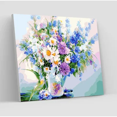 Картины по Номерам на Холсте 40х50 Цветы PRIMEHOBBY 12276166 купить в  интернет-магазине Wildberries
