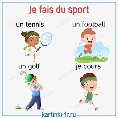 Виды спорта на французском языке | Французский для начинающих на сайте  