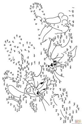 Раскраска по точкам с цифрами - 57 фото