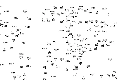 Раскраска по точкам для взрослых - 57 фото