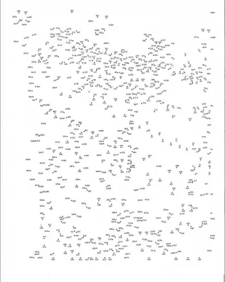 Раскраска по точкам для взрослых - 57 фото