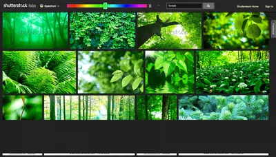 Поиск изображений по цвету в фотобанке Shutterstock