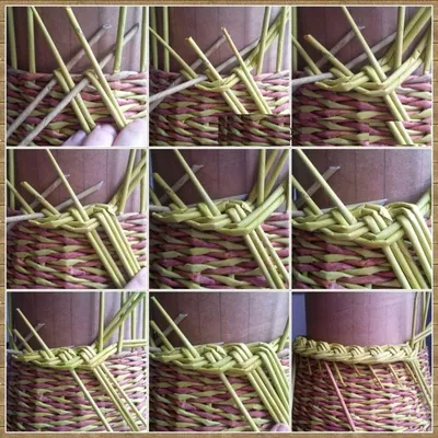 Плетение из газетных трубочек для начинающих пошагово: техника плетения,  мастер класс, фото. Плетен… | Panier en papier, Motifs de tissage, Panier  en papier journal