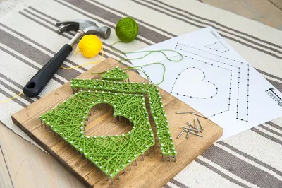 Набор для творчества String Art Картина из ниток Горы 30*21 купить в Москве  недорого с доставкой