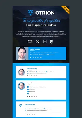 Clickable HTML Email Signature (PomPom) | Little Theme Shop