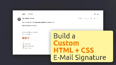 Add a responsive HTML signature in Gmail (1 minute guide)