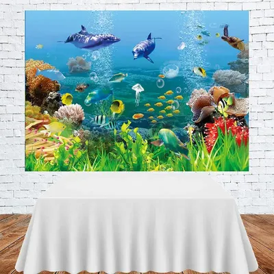 Фон в стиле детской иллюстрации подводного мира, подводный мир, иллюстрация  для детей, морская звезда фон картинки и Фото для бесплатной загрузки