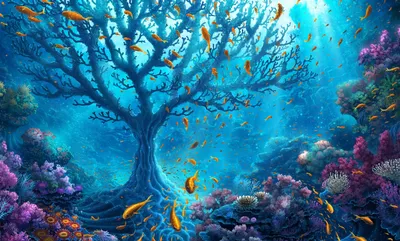 Картинка 3d подводный мир » 3d картинки » Картинки 24 - скачать картинки  бесплатно
