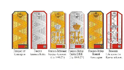 Погоны генерала армии нашивные/съемные
