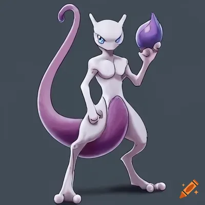 Раскраска Легендарный покемон Мьюту (Mewtwo) | Раскраски покемонов  (Pokemons free colouring pages)