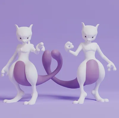 A 3d render of mewtwo (from pokemon) s face, zoom in only of face, from  front view in a clear dark background on Craiyon