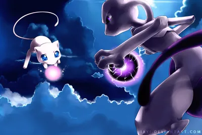 Trippy Cosmic Mewtwo Pokemon Canvas Wall Art - Anime Ape