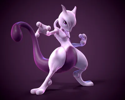 STL file mewtwo pokemon 🐉・3D printer design to download・Cults