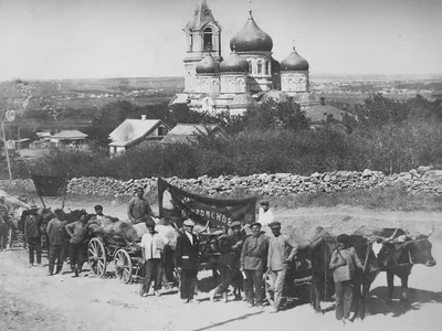 Покровское (Неклиновский район). Церковь Покрова Пресвятой Богородицы,  фотография. архивная фотография Фото периода коллективизации с сайта 