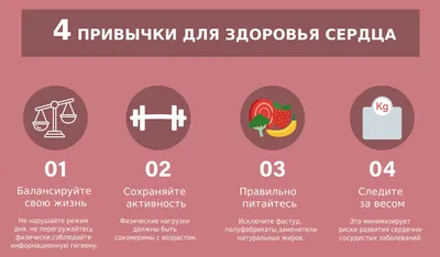 4 полезные привычки для здоровья сердца: как улучшить здоровье сердца