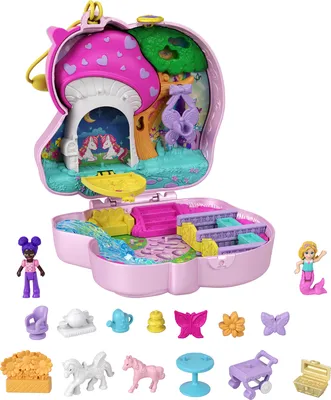 Polly Pocket Sparkle Stage Bow Compact - Mattel – The Red Balloon Toy Store