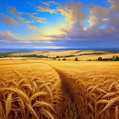 Красивое поле пшеницы (54 фото) - 54 фото