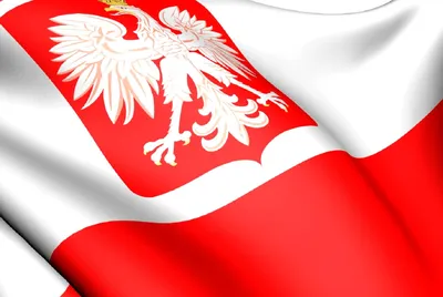 Польский флаг польская с эмблемой Bandera 120x75cm - 