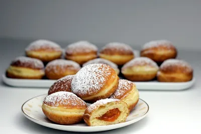 Берлинские пончики с Нутеллой - пошаговый рецепт с фото