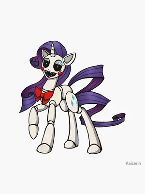 My Little Pony - MLP - FNAF - Rarity Animatronic" Sticker for Sale by  Kaiserin | Redbubble